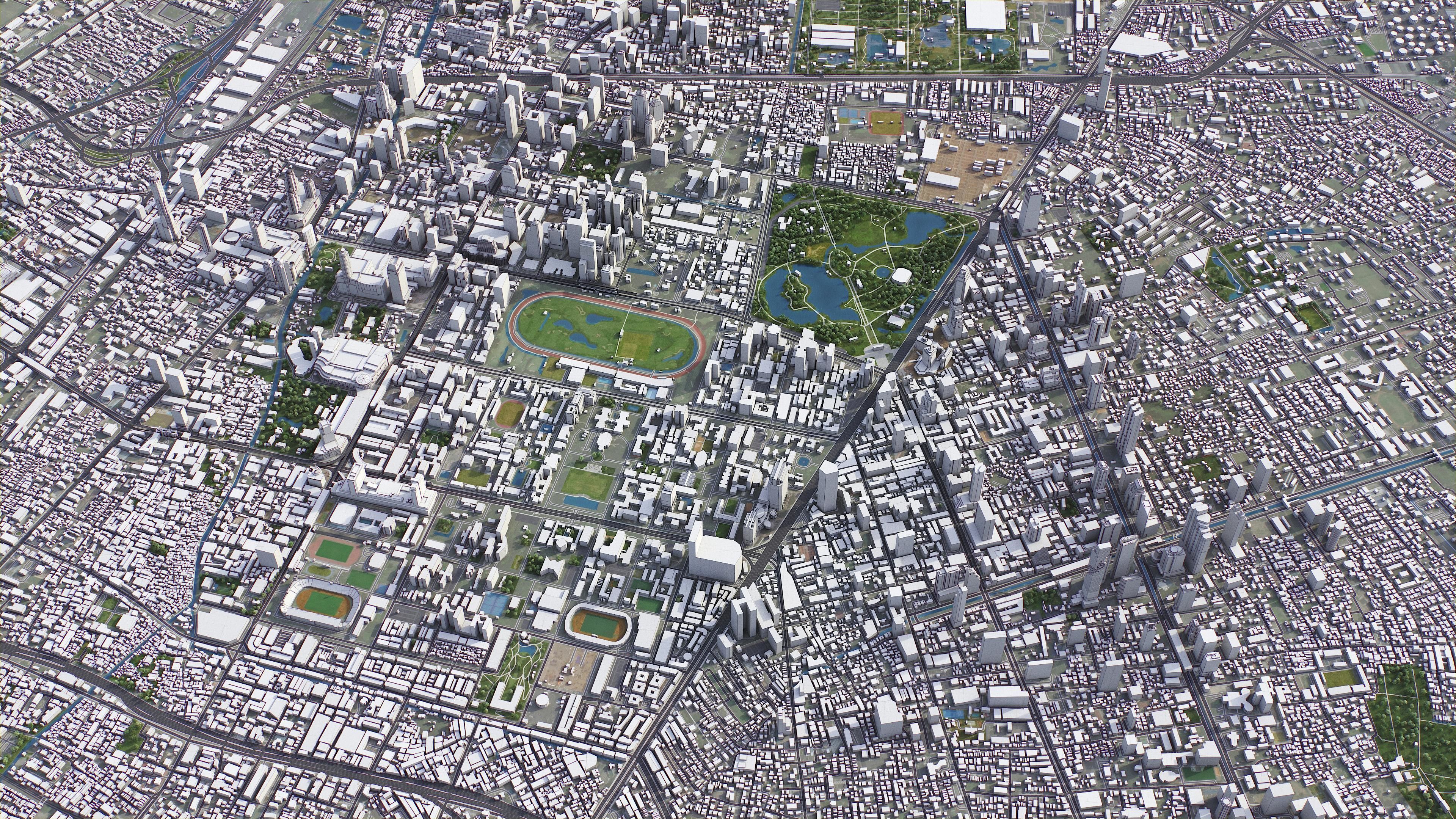 Bangkok - City 3D Model Low-poly 3D model_2