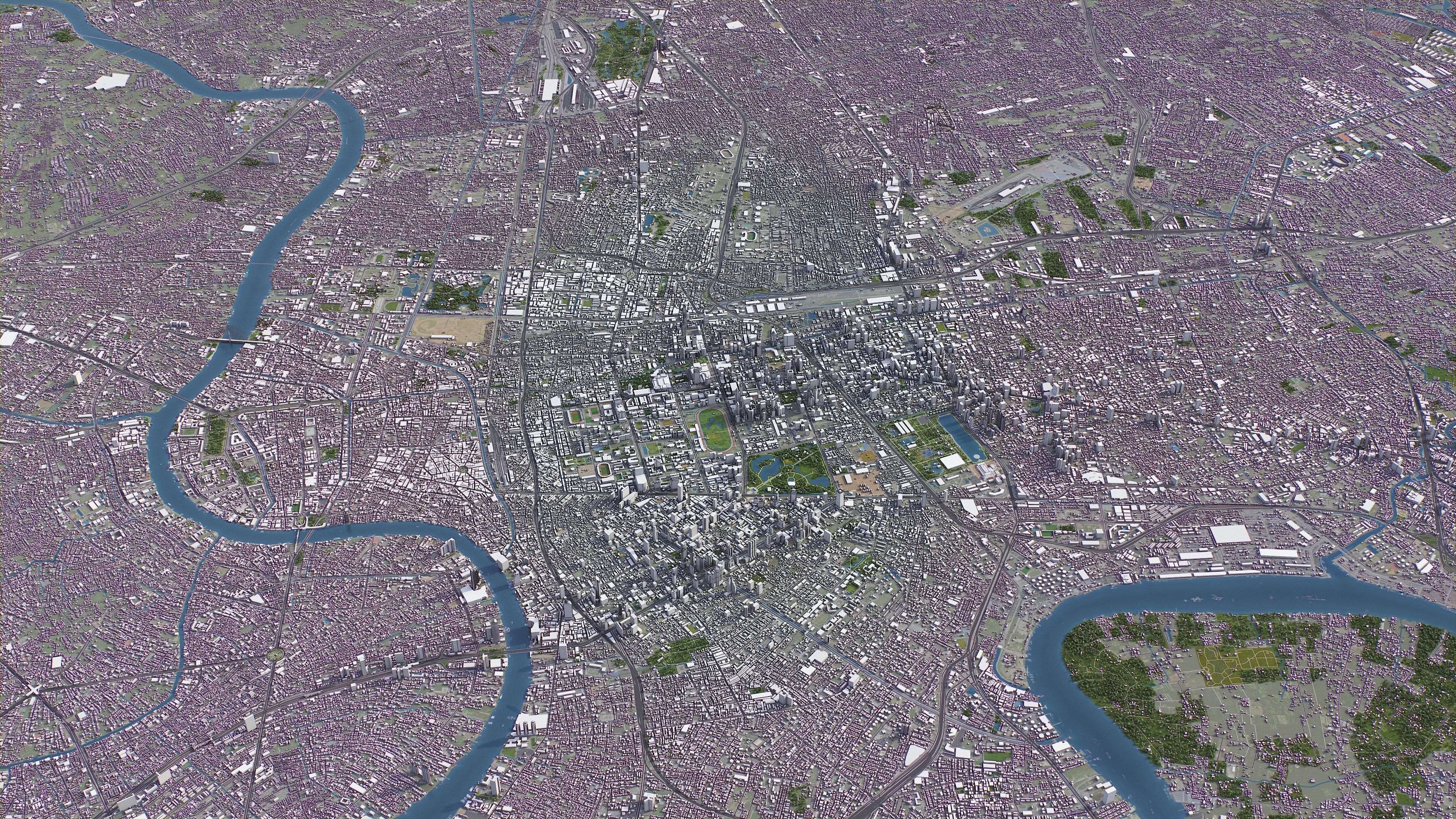 Bangkok - City 3D Model Low-poly 3D model_15