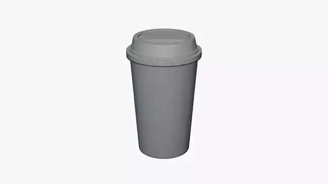 Basic Kraft Coffee Cup - Geometry Only No Textures No Materials