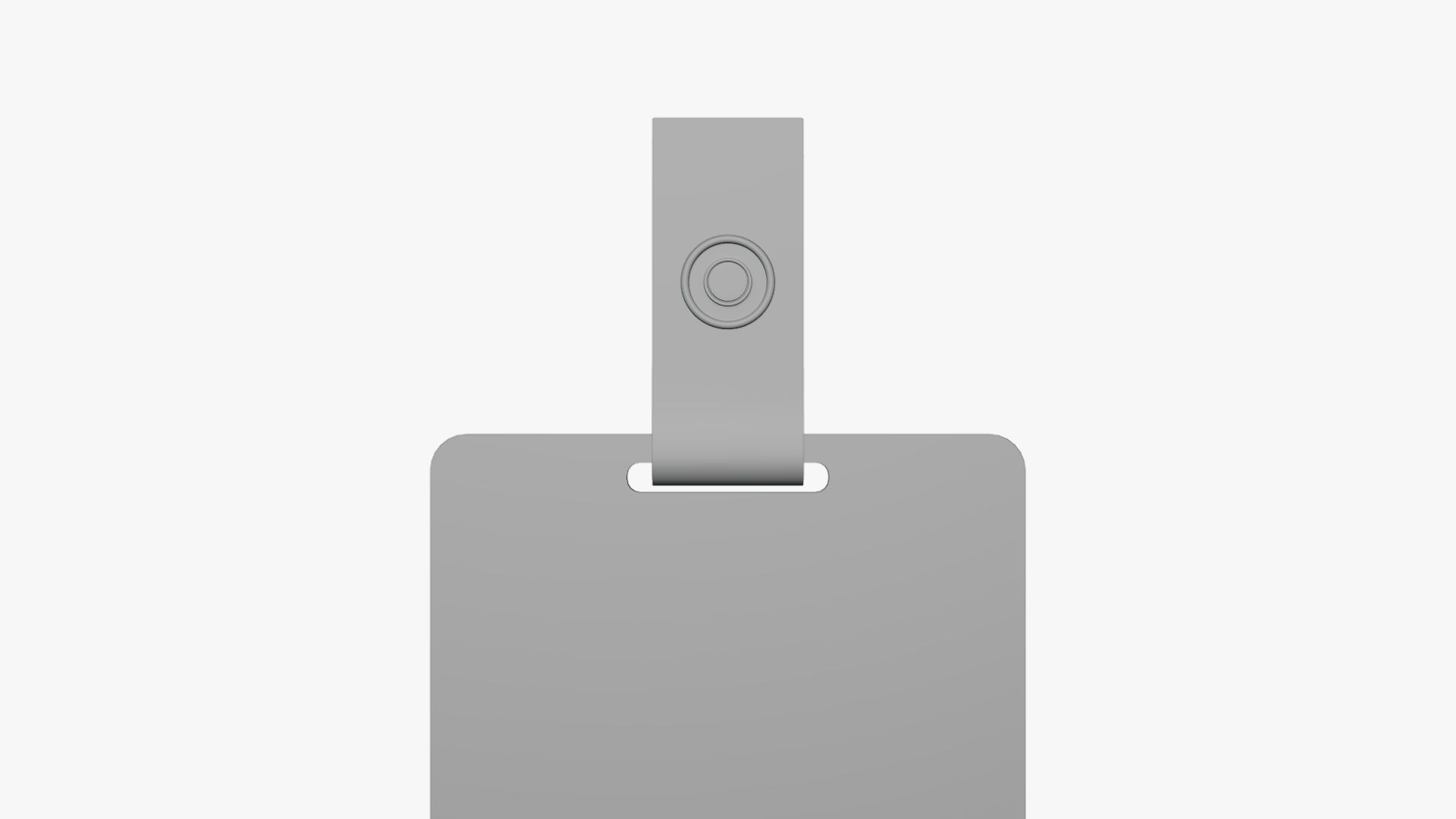 Basic Card ID Lanyard - Geometry Only No Textures No Materials 3D model_2