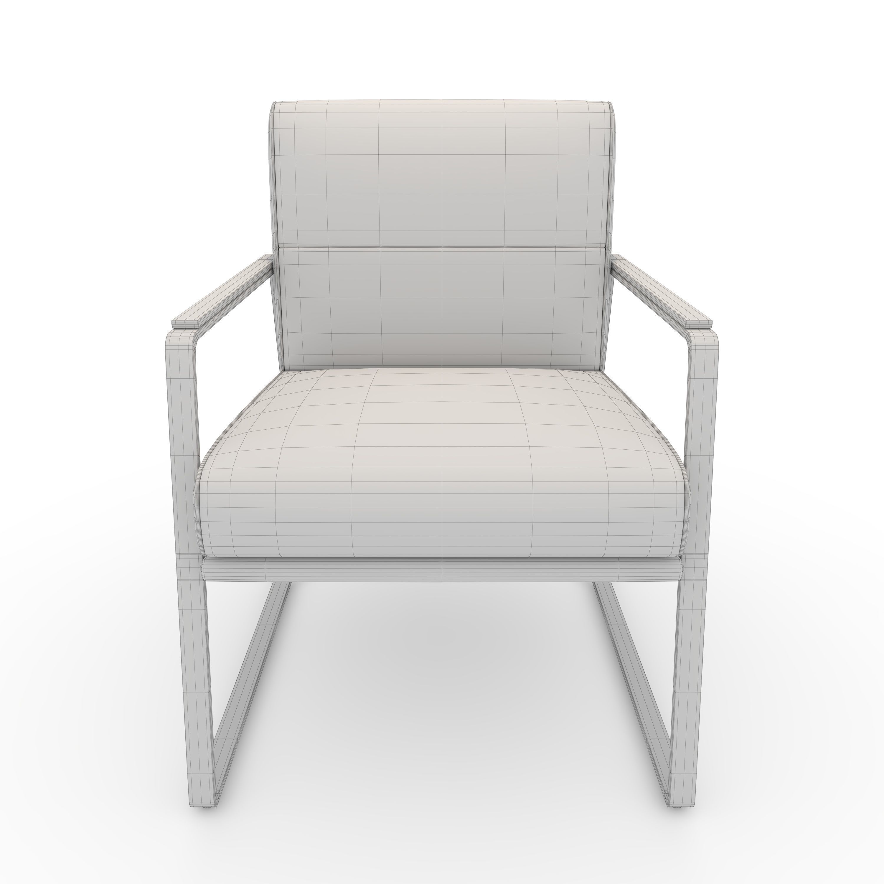 Armchair 52 3D model_3