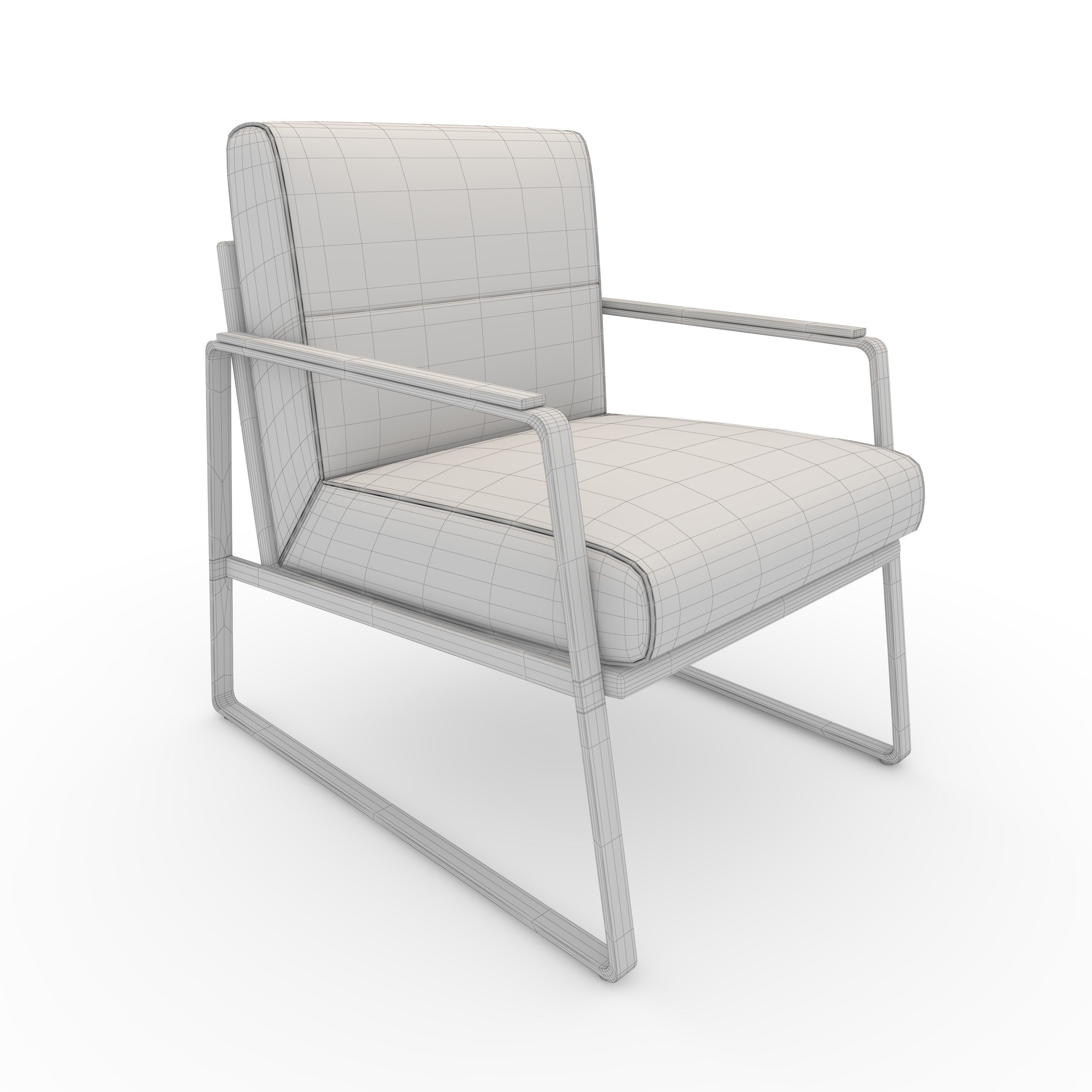 Armchair 52 3D model_1