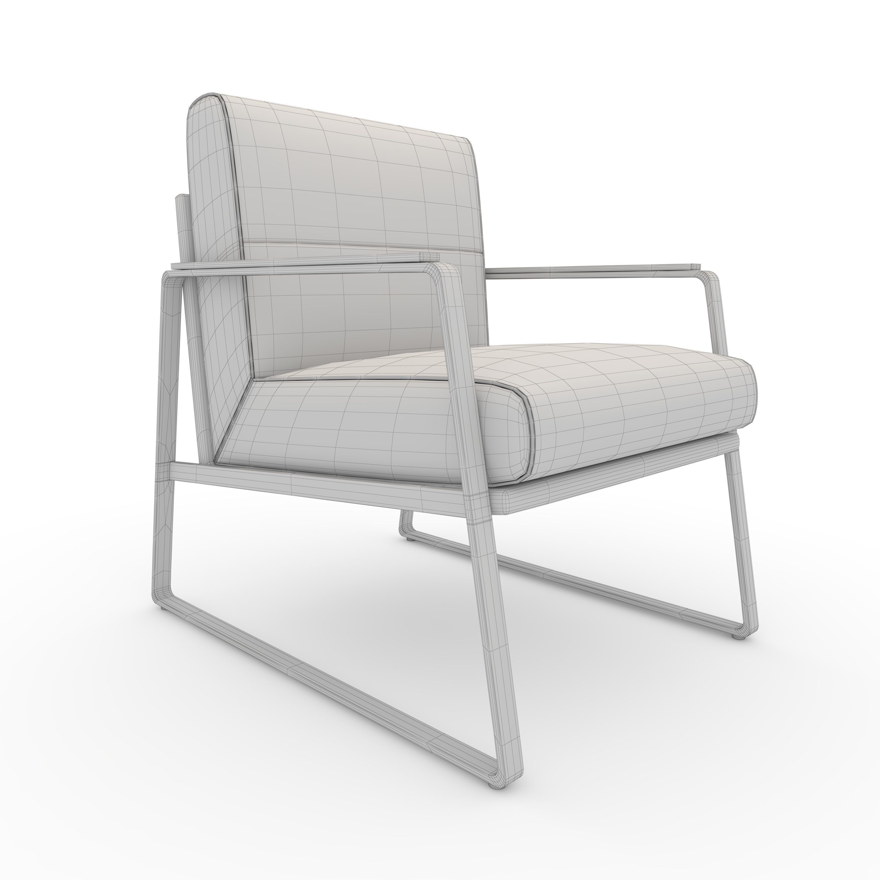 Armchair 52 3D model_9