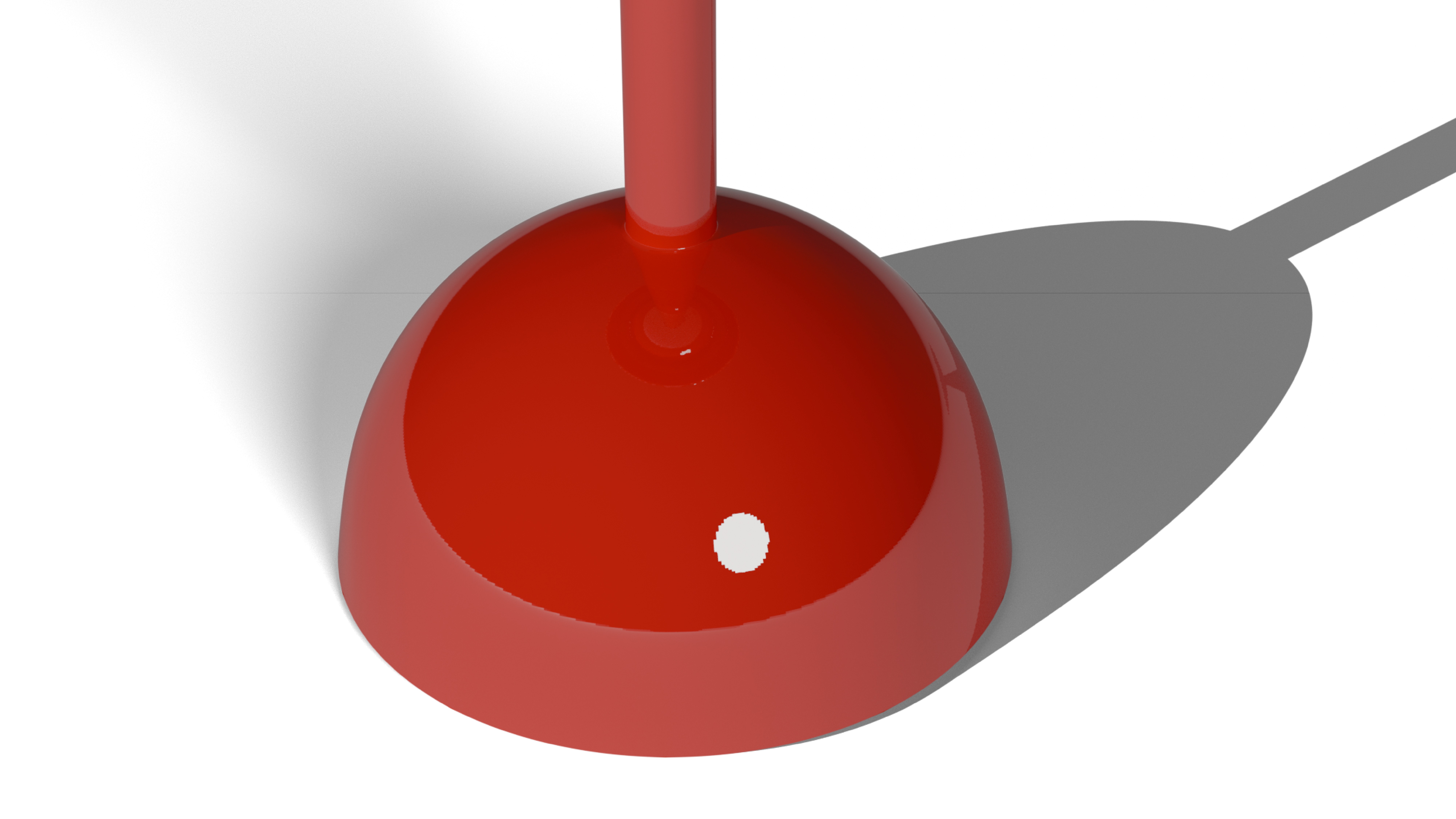 Inspiration of the famous Flowerpot lamp by Verner Panton Low-poly 3D model_5