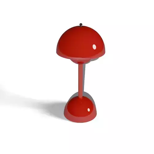 Inspiration of the famous Flowerpot lamp by Verner Panton Low-poly 3D model