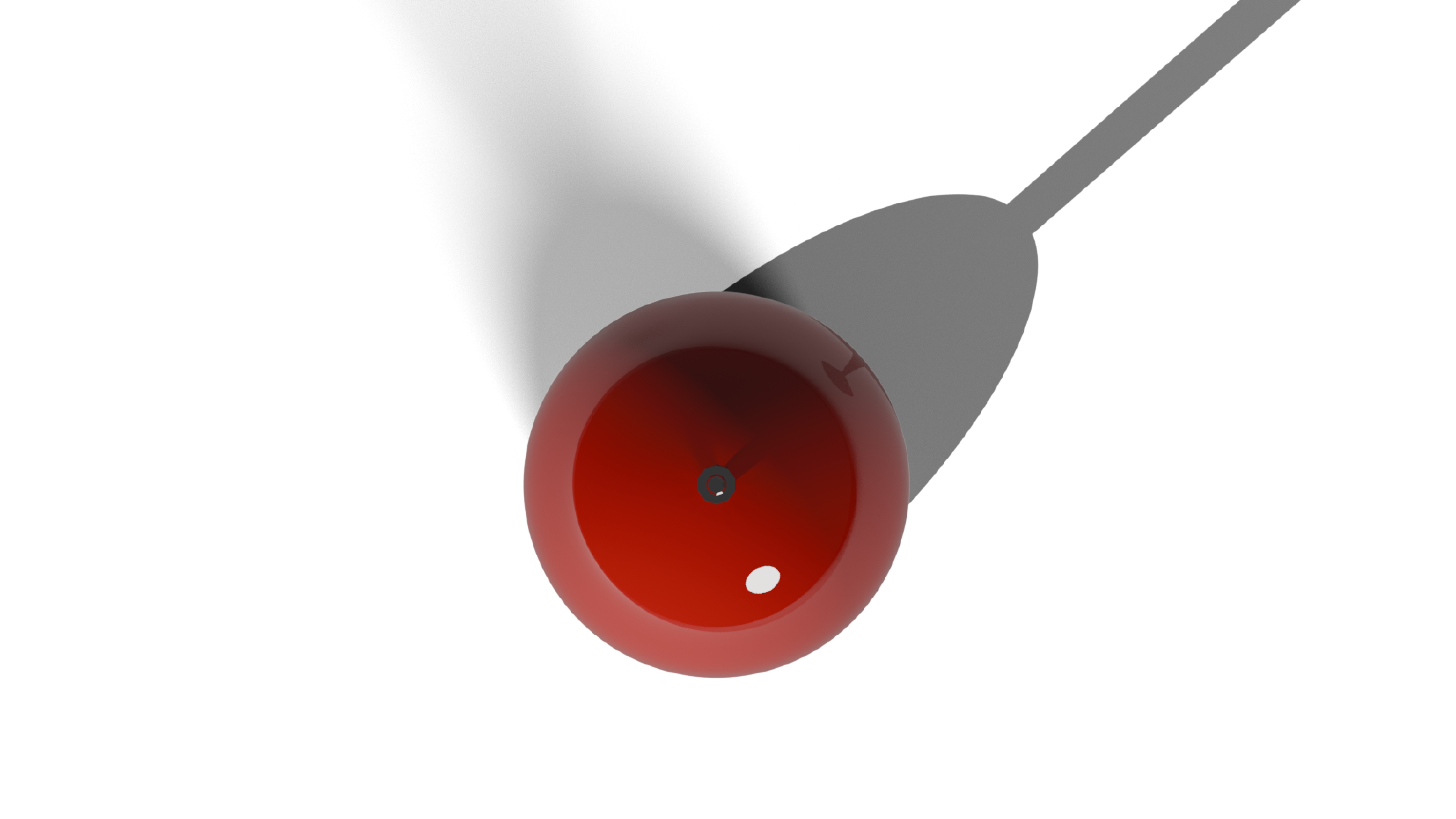 Inspiration of the famous Flowerpot lamp by Verner Panton Low-poly 3D model_3