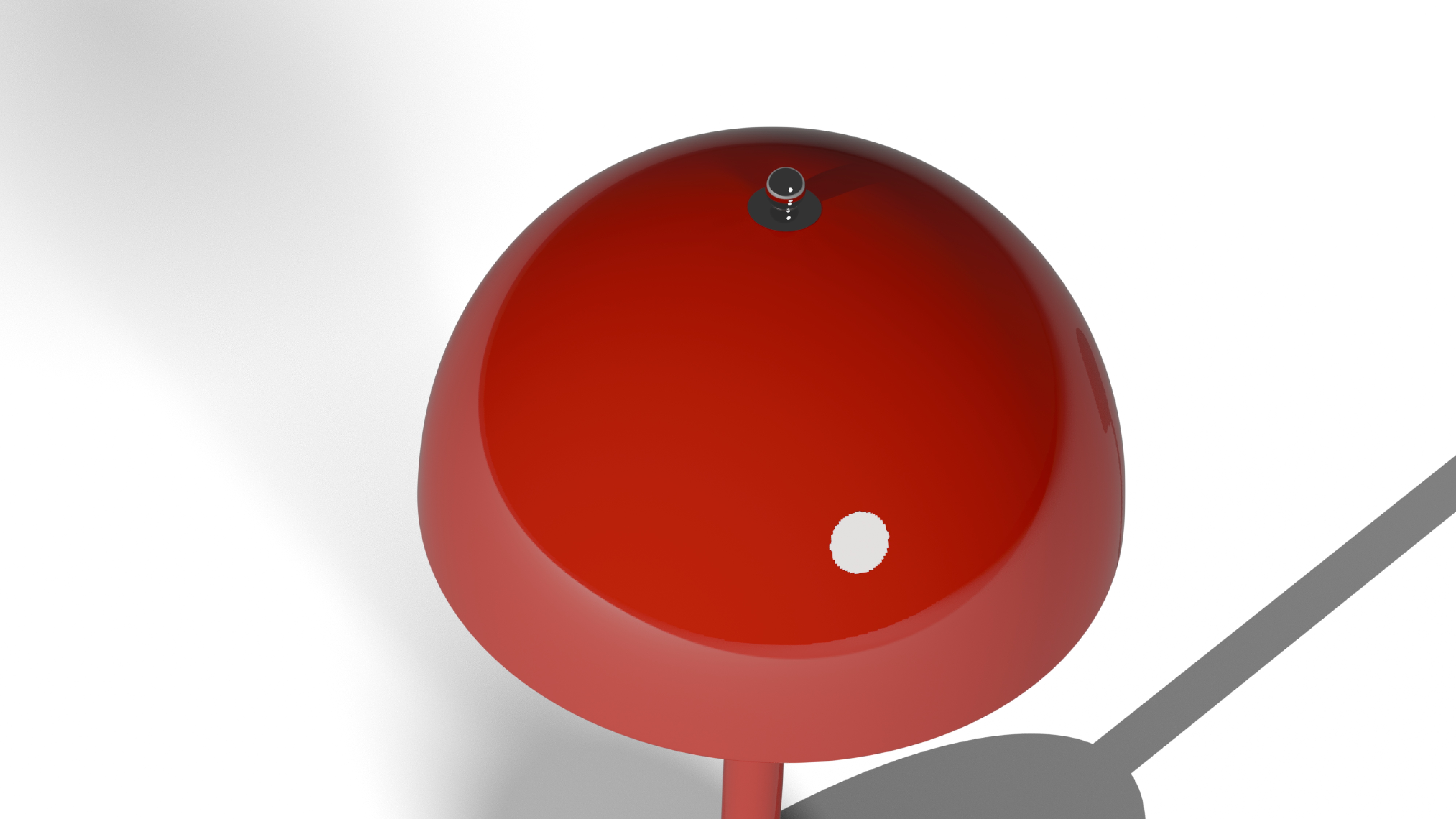 Inspiration of the famous Flowerpot lamp by Verner Panton Low-poly 3D model_4