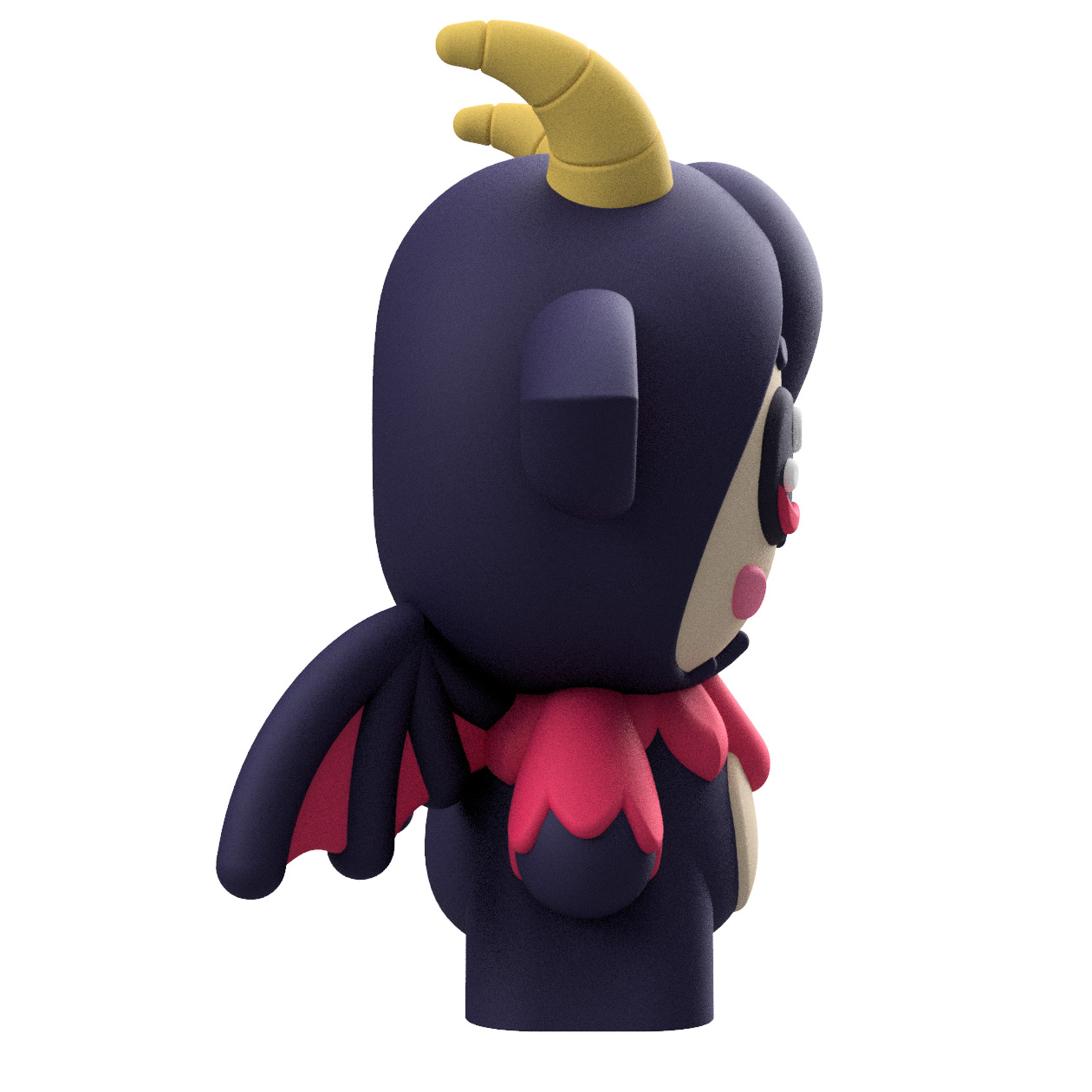 Cute Cryptid Little Jersey Devil 3D Printable Figure 3D print model_3