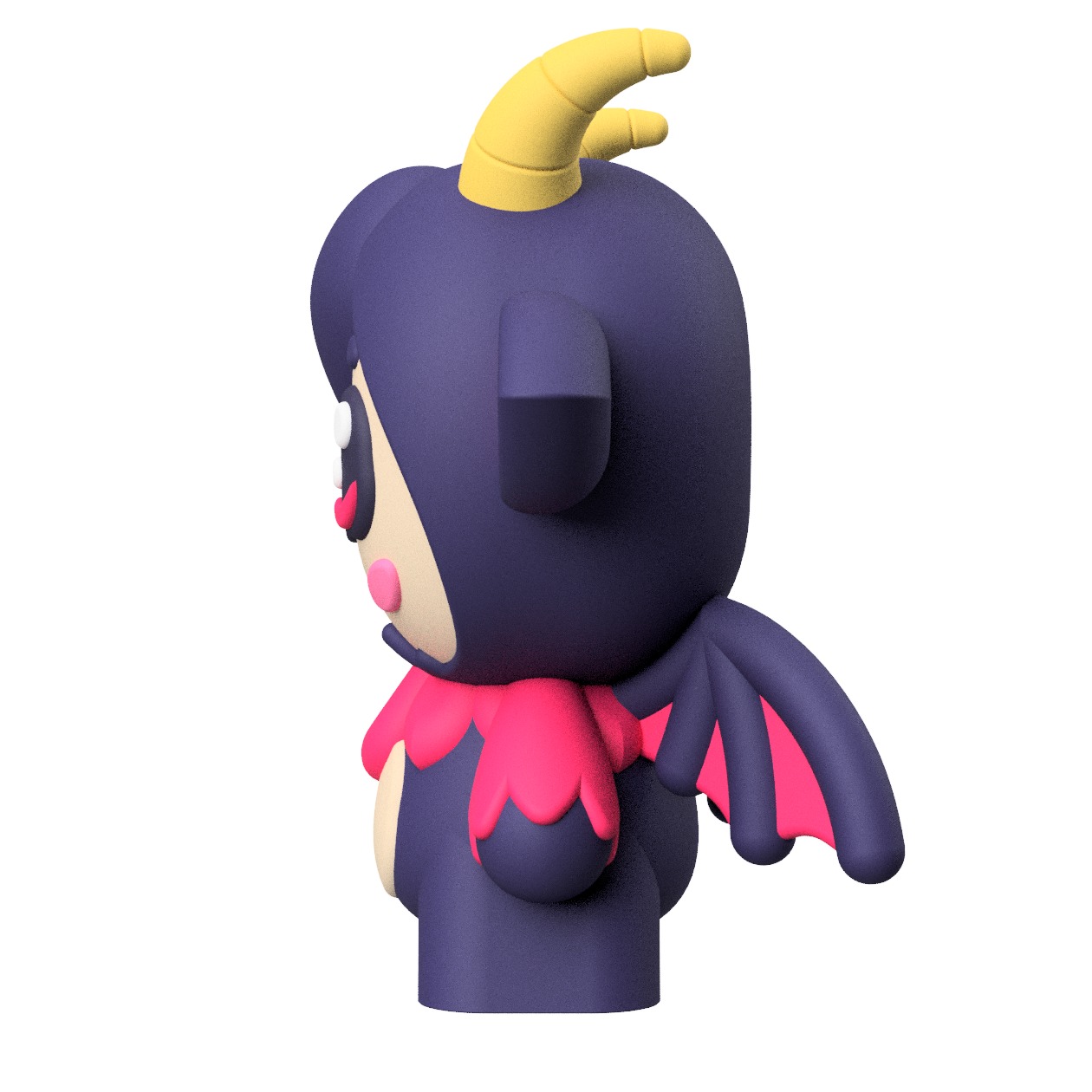 Cute Cryptid Little Jersey Devil 3D Printable Figure 3D print model_2