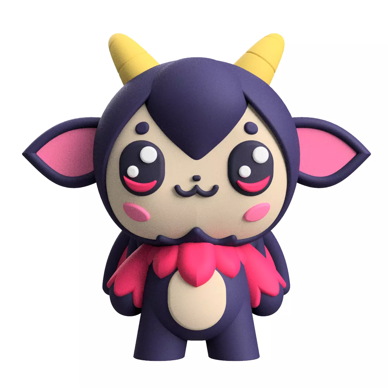 Cute Cryptid Little Jersey Devil 3D Printable Figure 3D print model_0