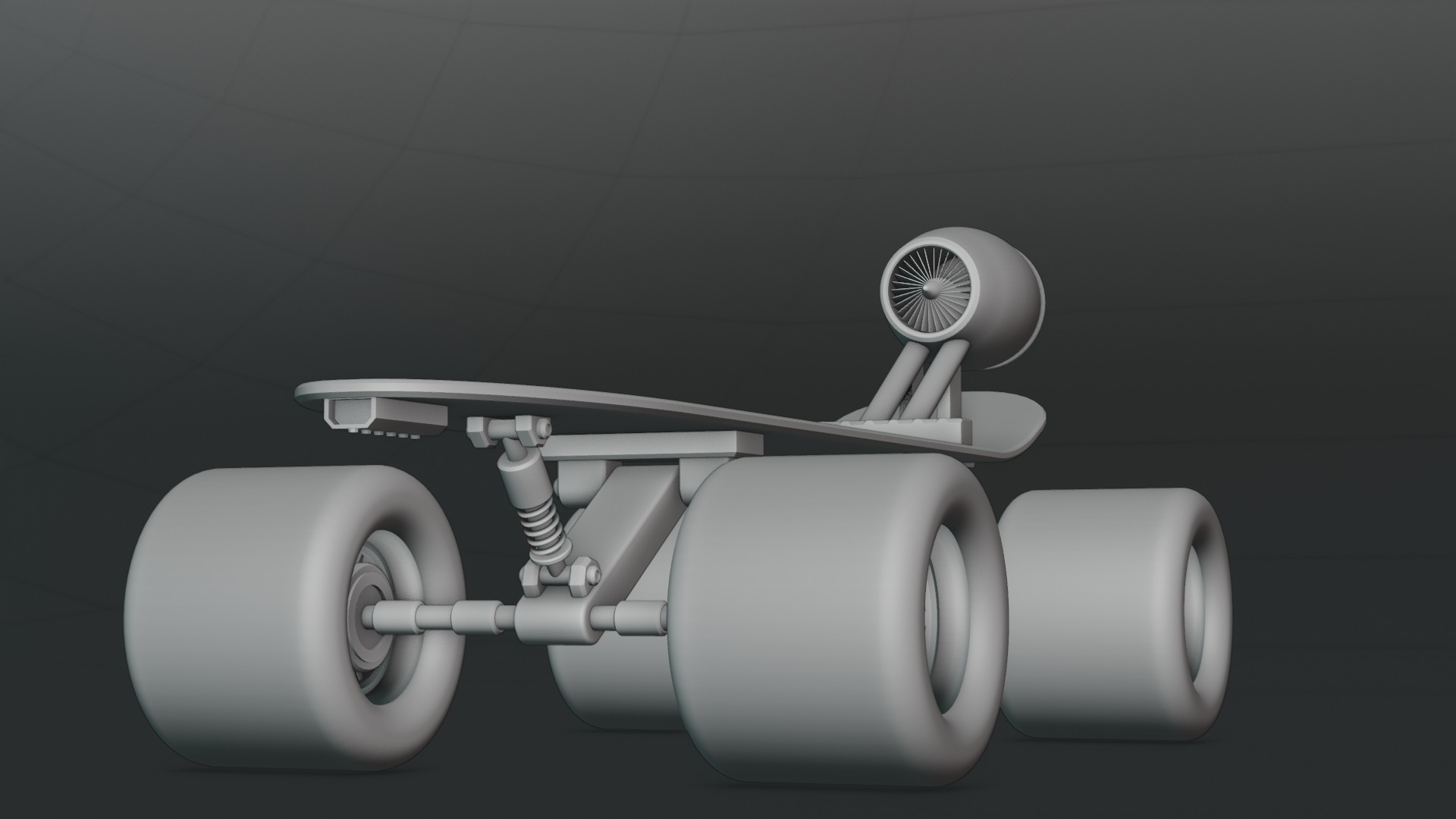 Sci-fi Skateboard  3D model_7