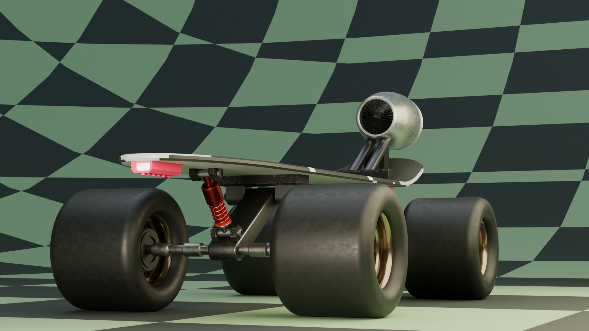 Sci-fi Skateboard  3D model_2