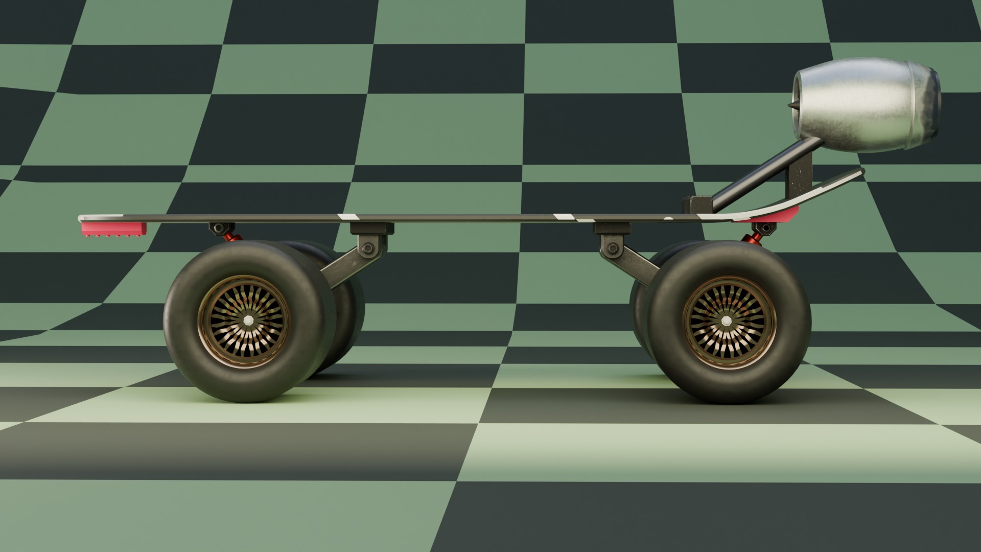 Sci-fi Skateboard  3D model_5