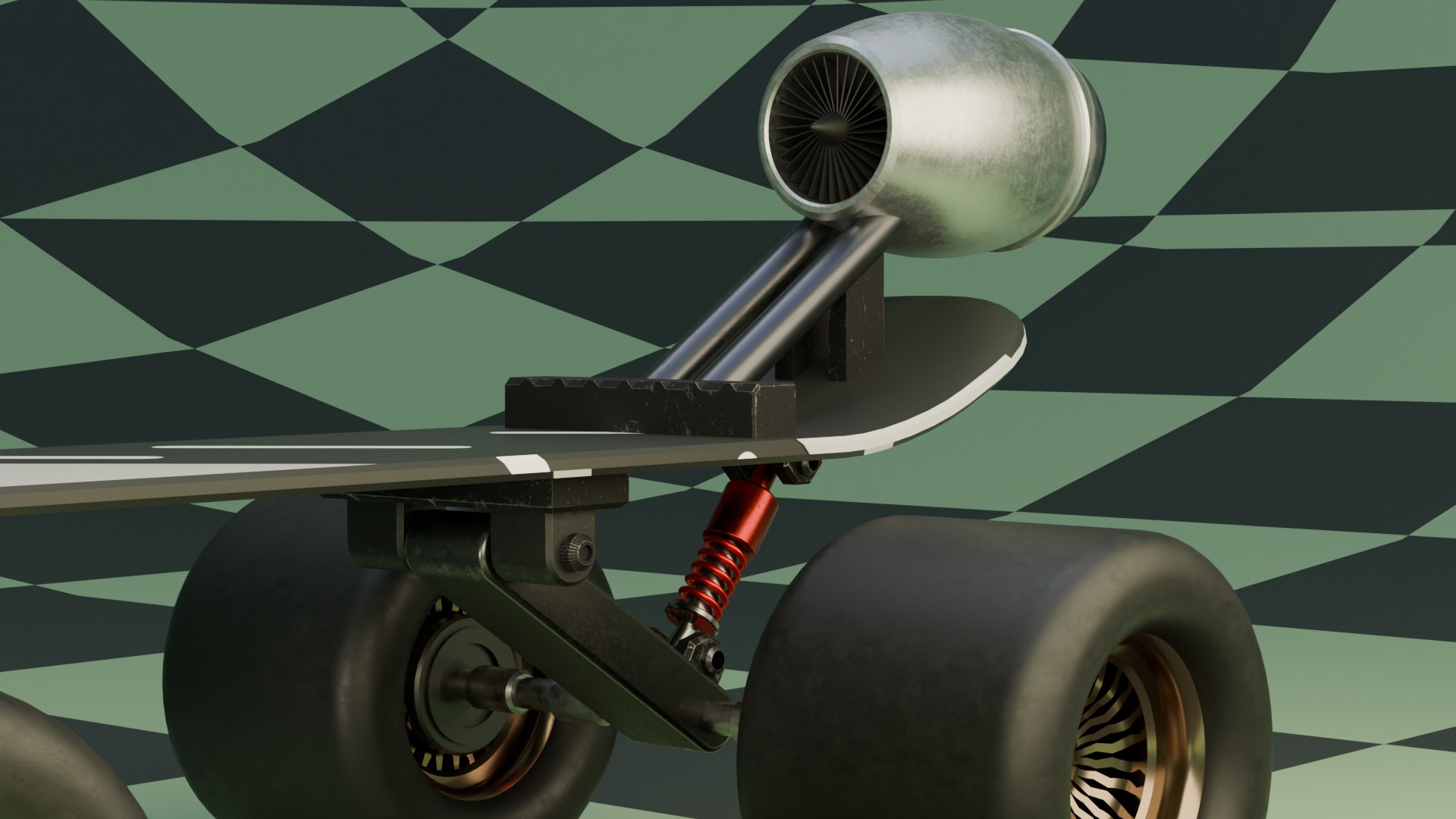 Sci-fi Skateboard  3D model_3