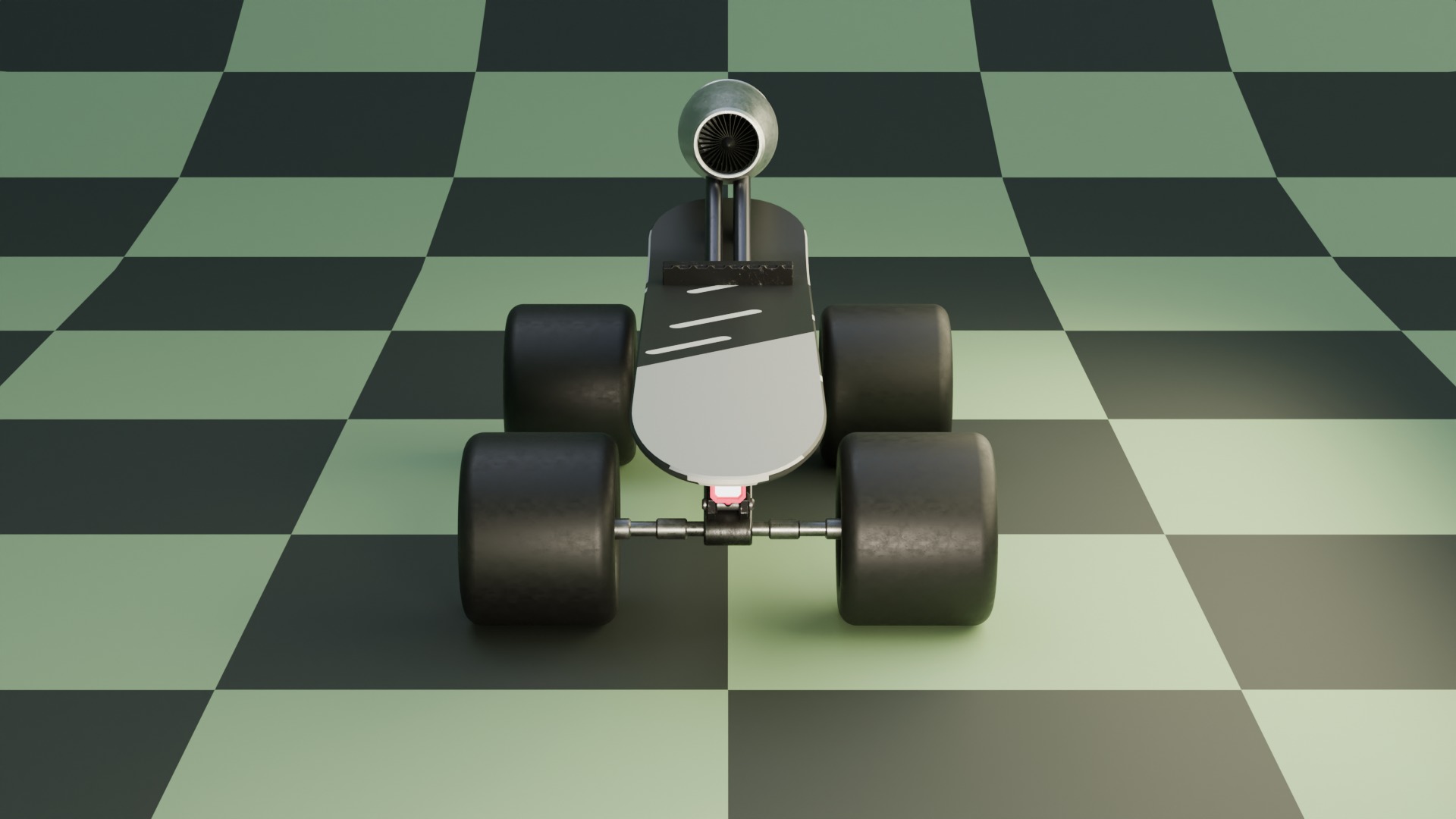 Sci-fi Skateboard  3D model_1