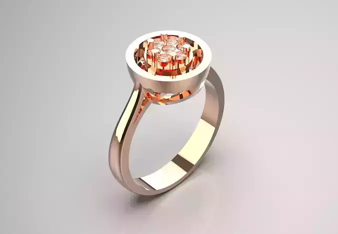 jewelry flower ring fr0037