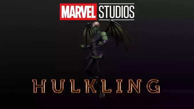 Hulkling - Teddy Altman Low-poly 3D model