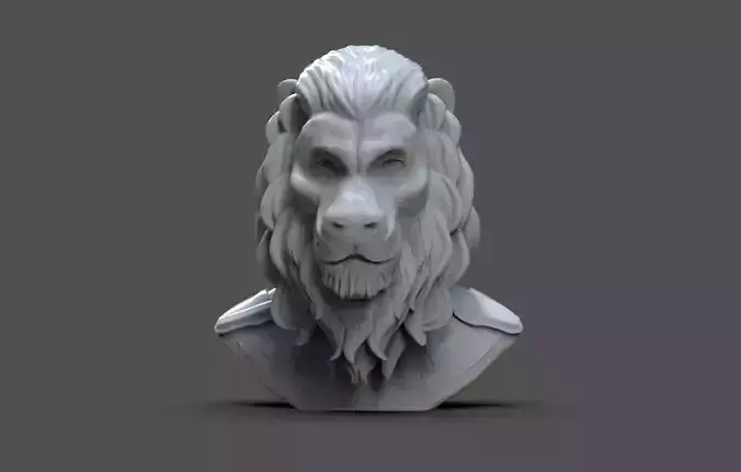 Lion Man Bust