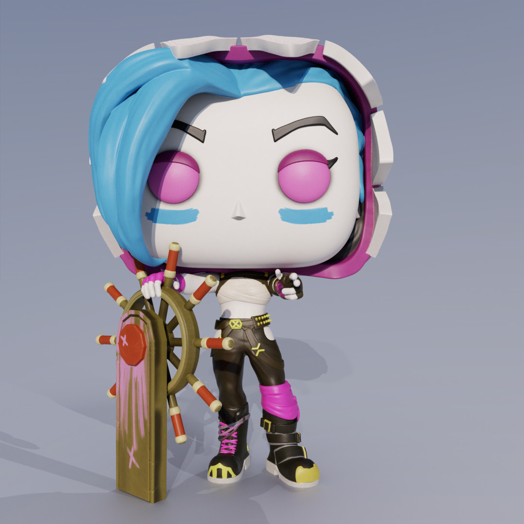 Jinx - Arcane 3D print model_1