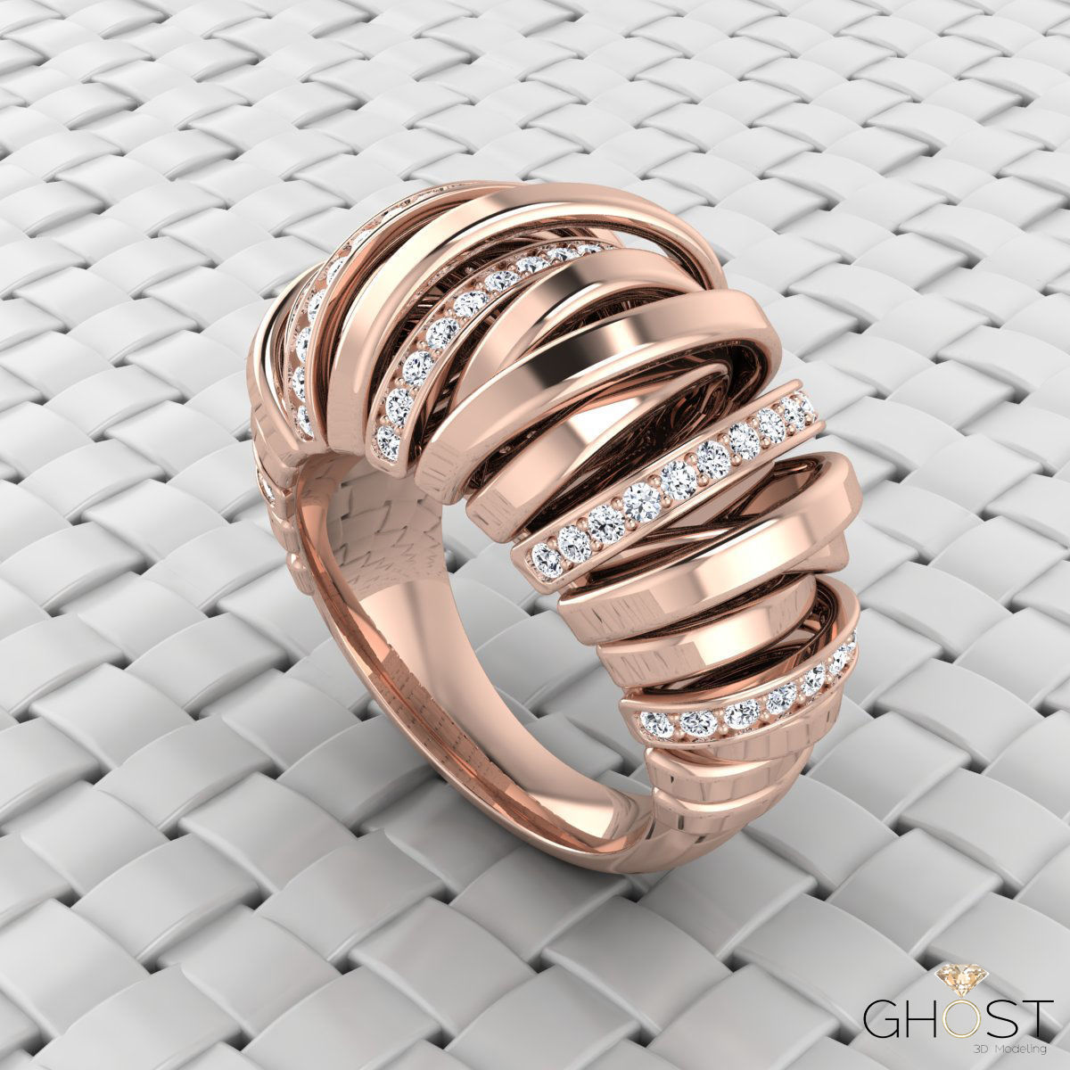 de GRISOGONO Allegra ring  3D print model_10