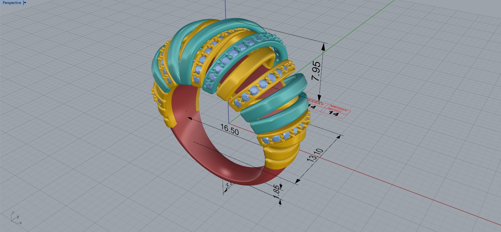 de GRISOGONO Allegra ring  3D print model_5