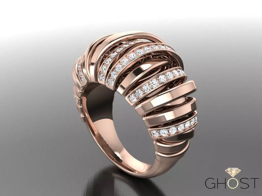 de GRISOGONO Allegra ring  3D print model_9