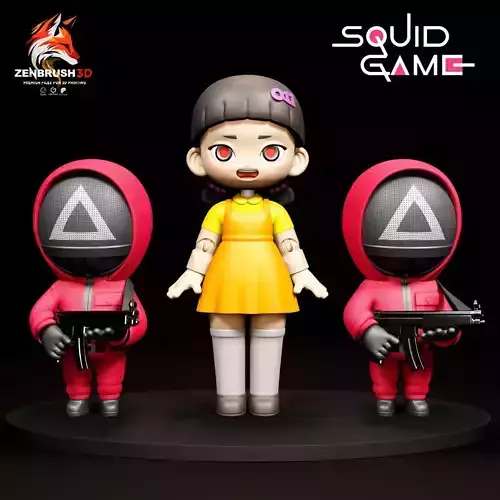 SQUID GAME - EL JUEGO DEL CALEMAR 3D PRINTING STL 3D print model