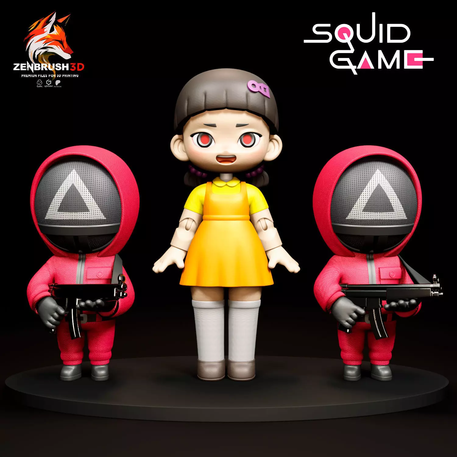 SQUID GAME - EL JUEGO DEL CALEMAR 3D PRINTING STL 3D print model_0