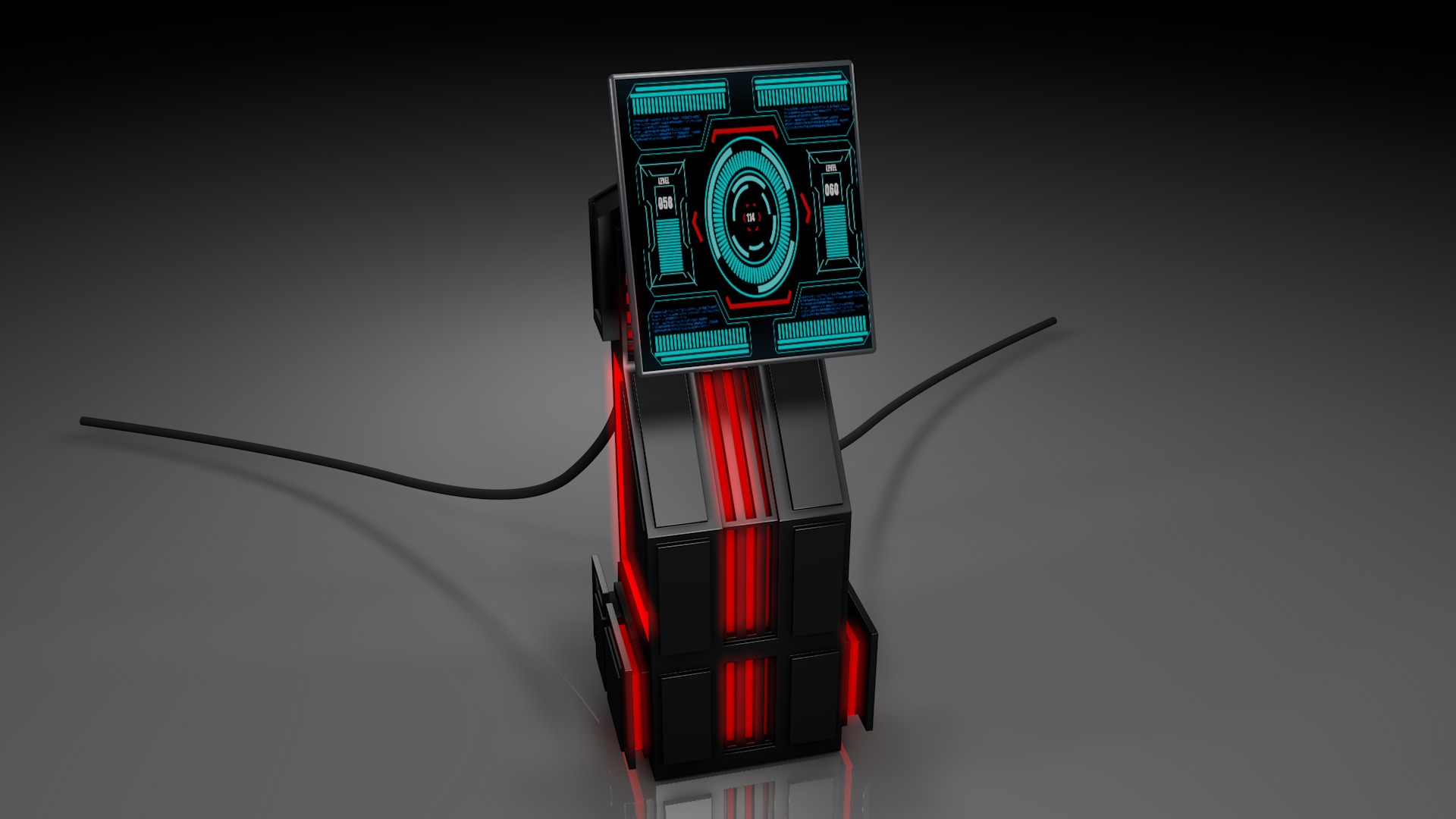 Control Panel 3D model_5