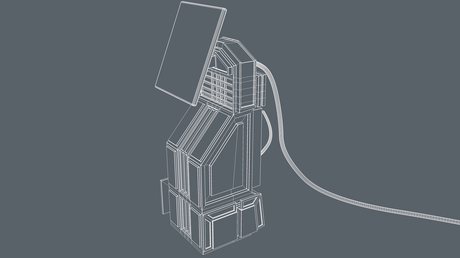 Control Panel 3D model_8