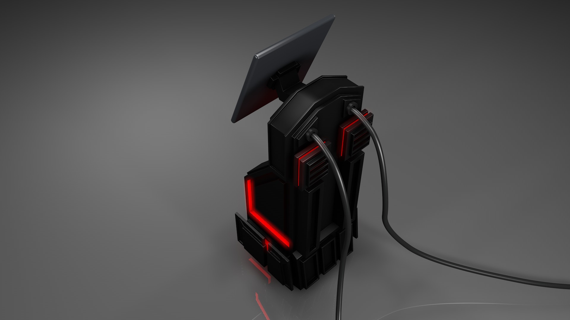 Control Panel 3D model_2