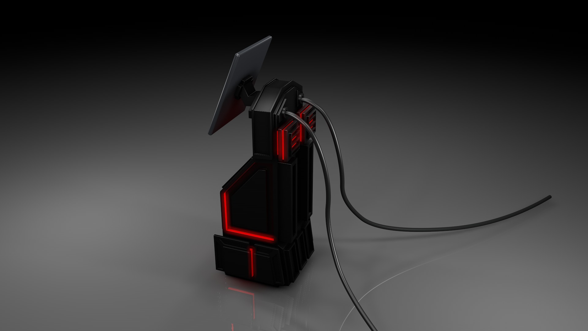 Control Panel 3D model_4