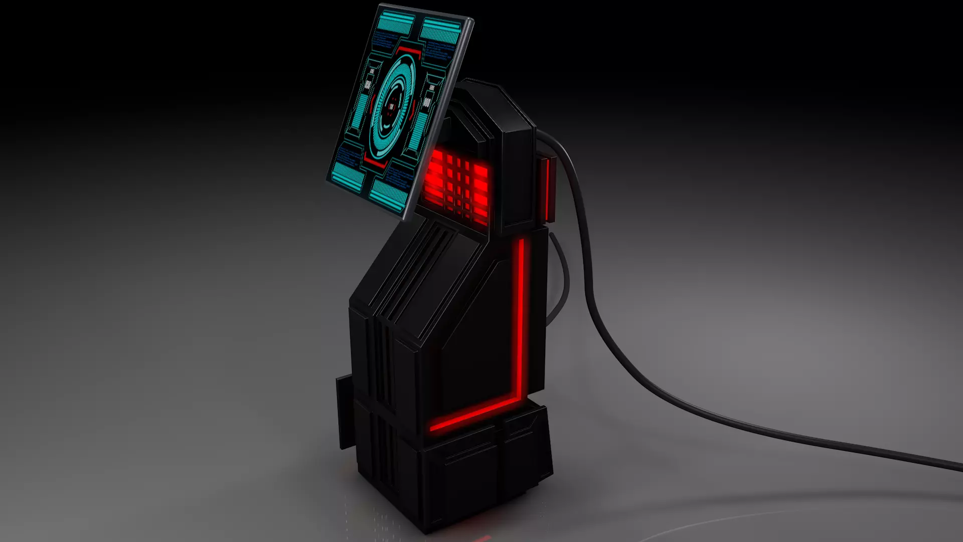 Control Panel 3D model_0