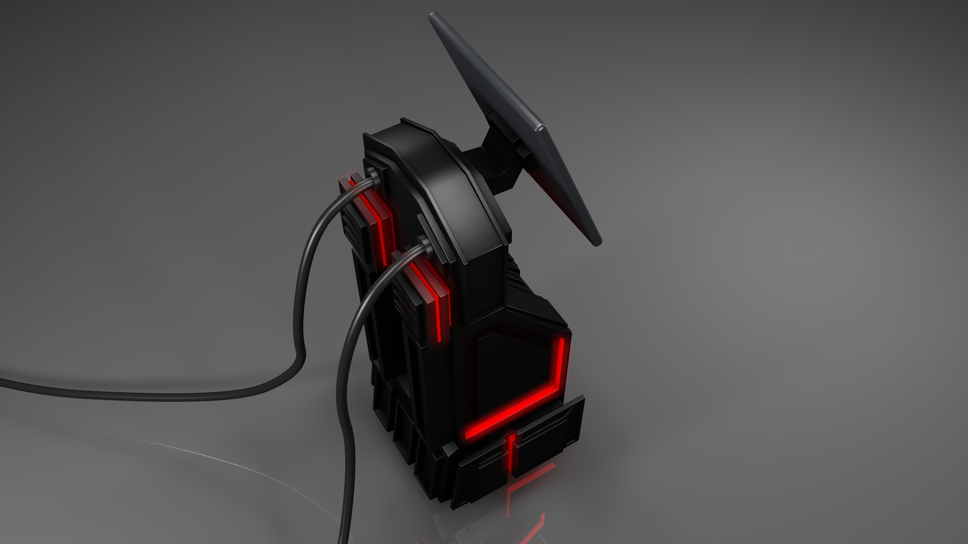 Control Panel 3D model_7