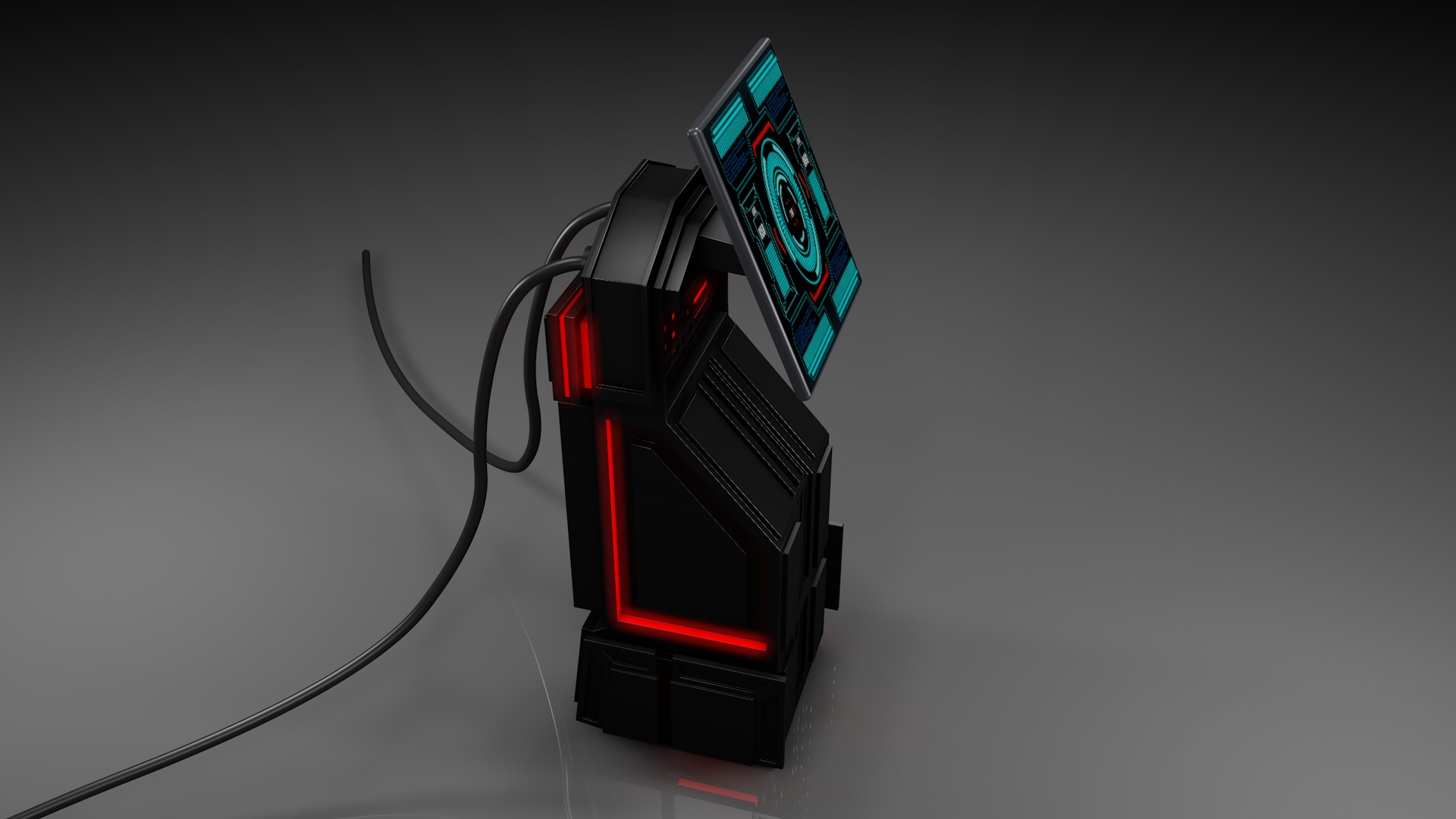 Control Panel 3D model_6