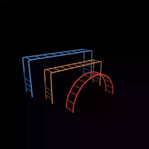 Playground Monkey Bars 3D model