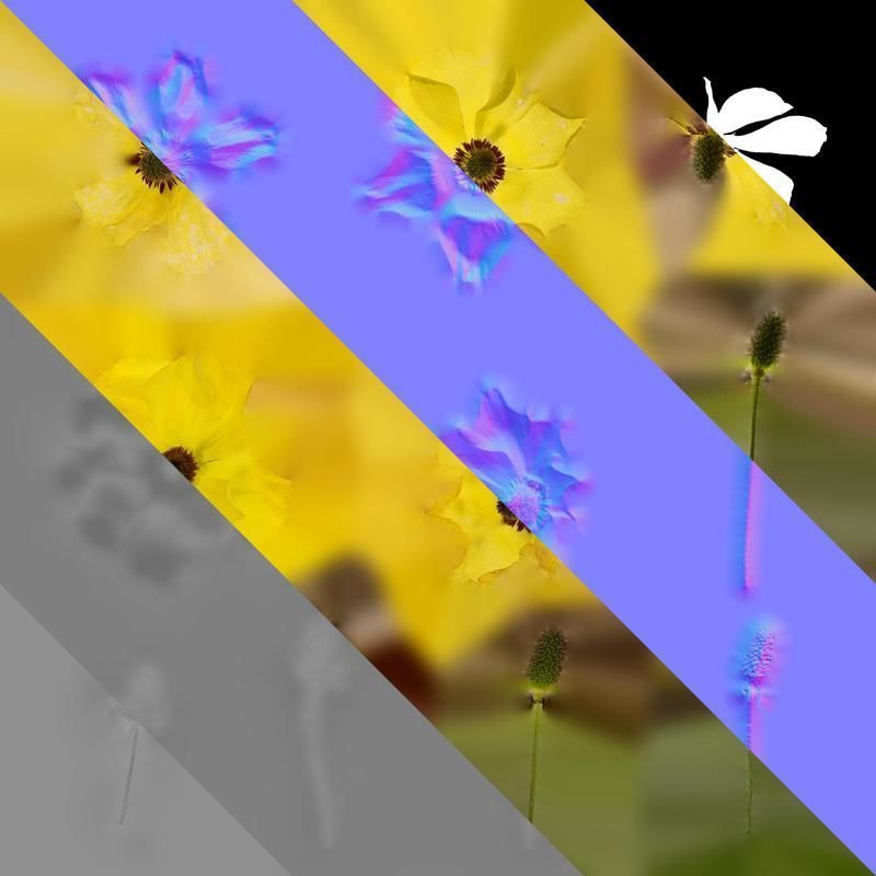 Anydrafts Rudbeckia laciniata Flower 04 Texture_8