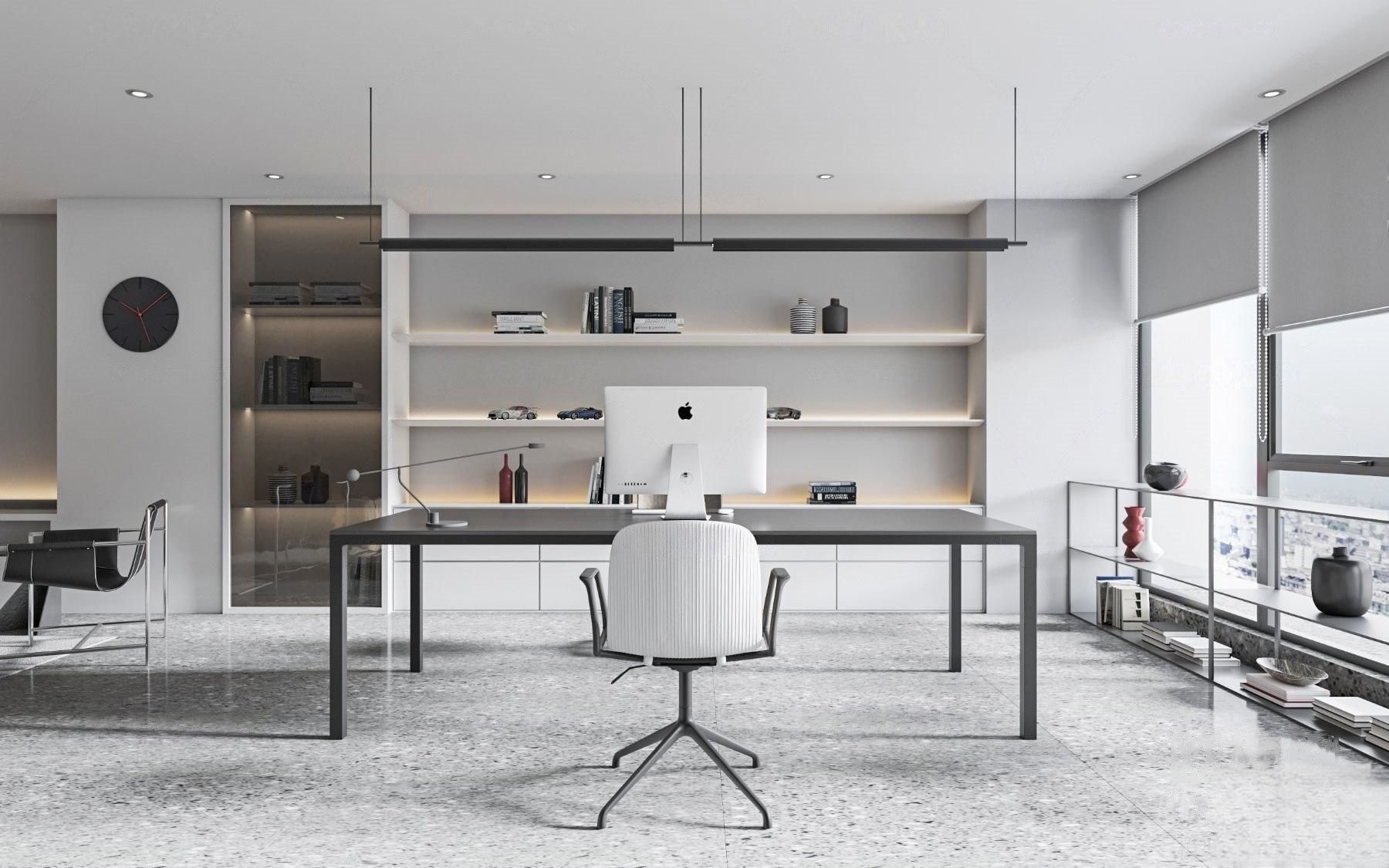 office interior 3D model_4