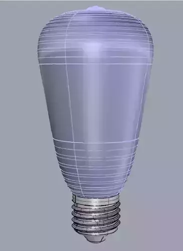 E27 Filament Edison  Free 3D model