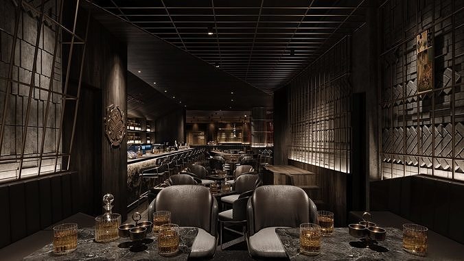 night club  interior 3D model