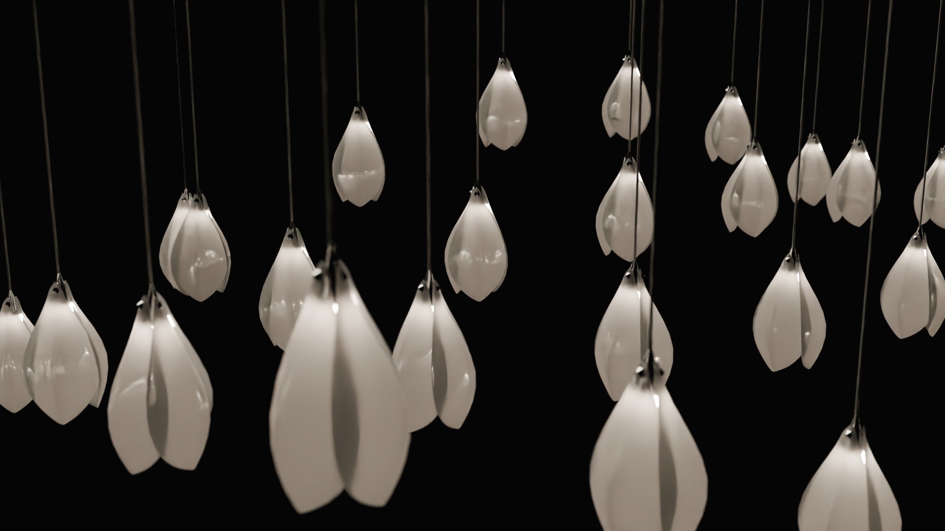 Bloom ceiling lamp 3D model_5