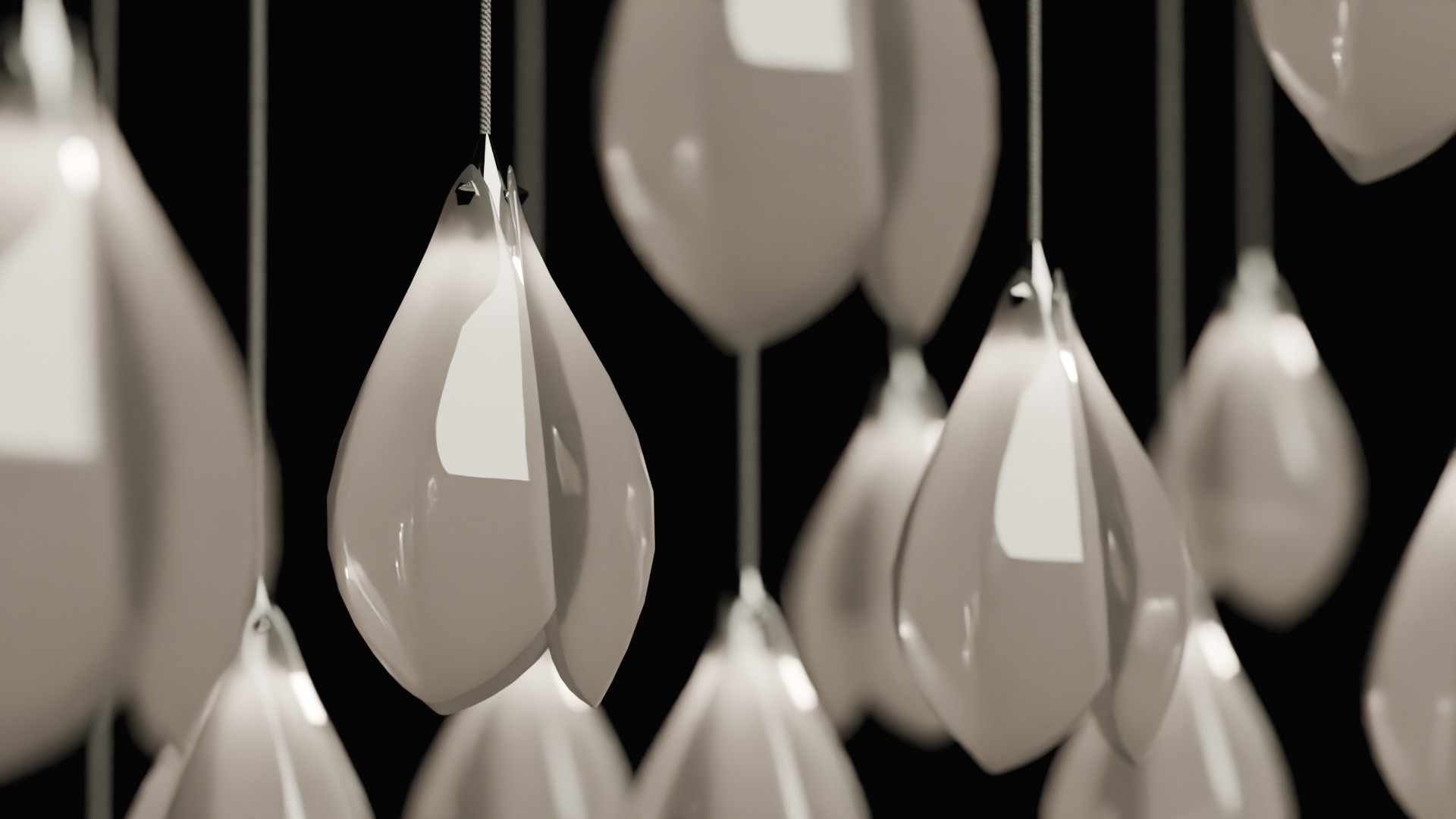 Bloom ceiling lamp 3D model_1