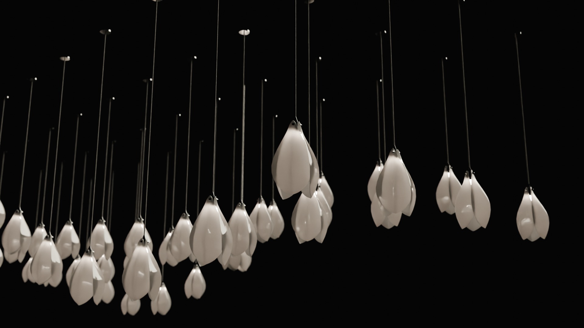 Bloom ceiling lamp 3D model_4