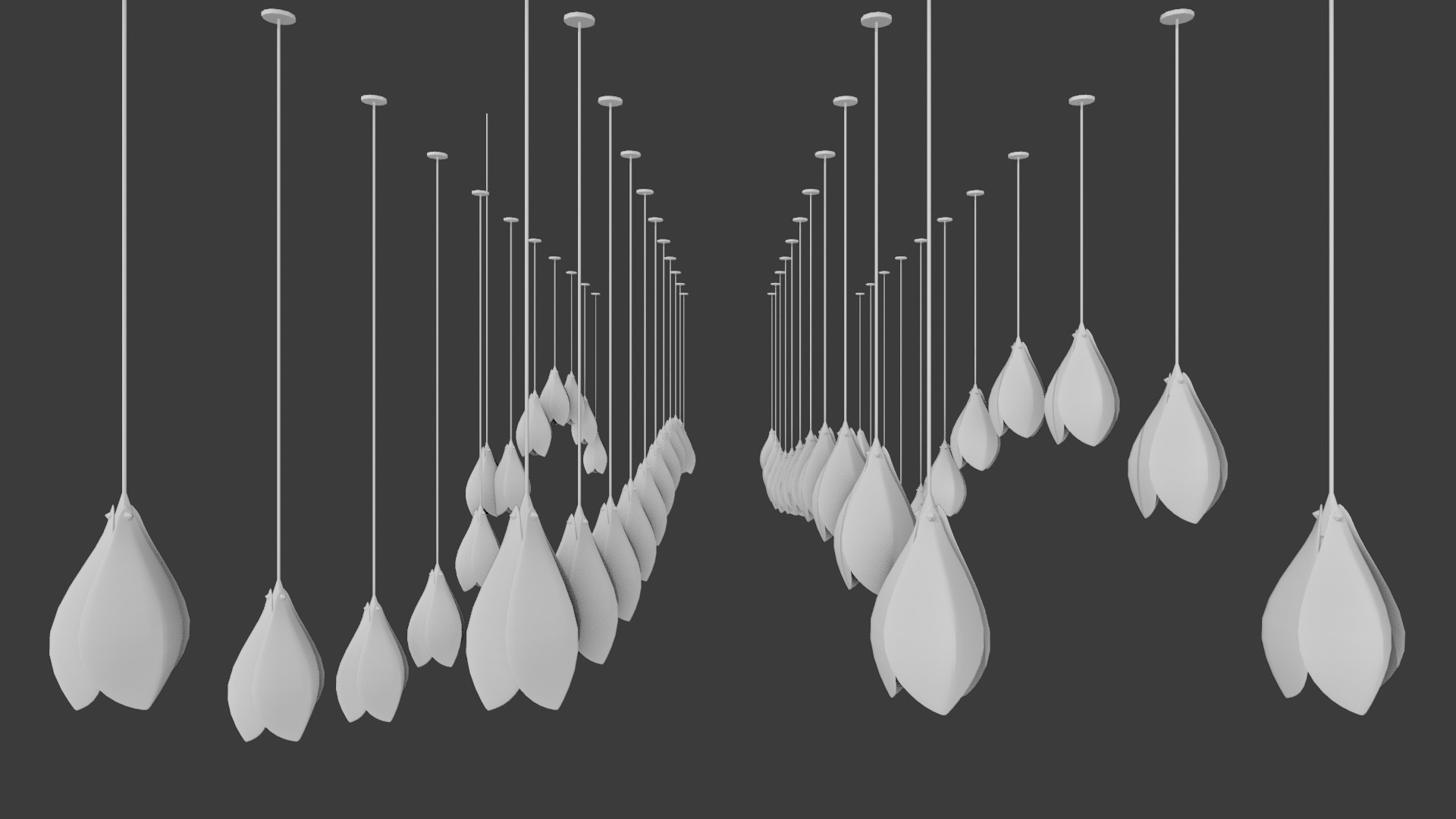 Bloom ceiling lamp 3D model_8
