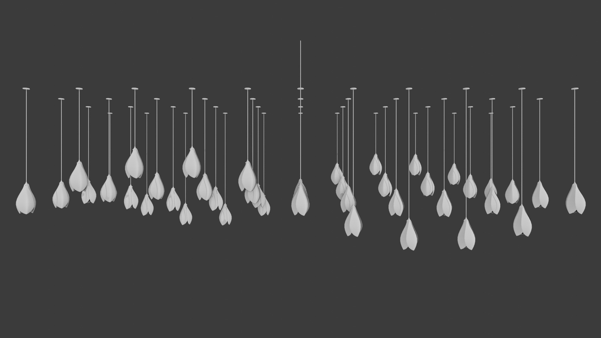 Bloom ceiling lamp 3D model_7