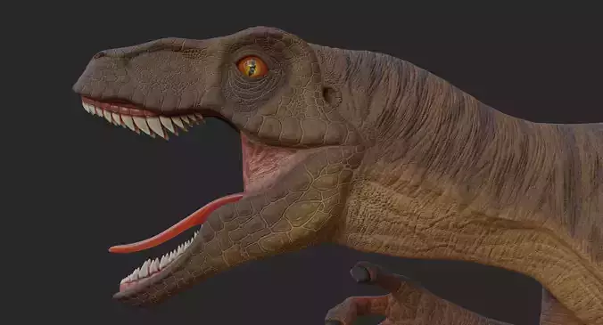 Velociraptor Low-poly 3D model