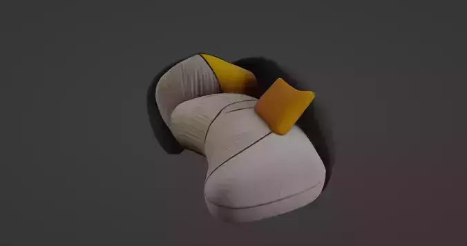 Modern Designer Sofa with Bold Textures and Colors  