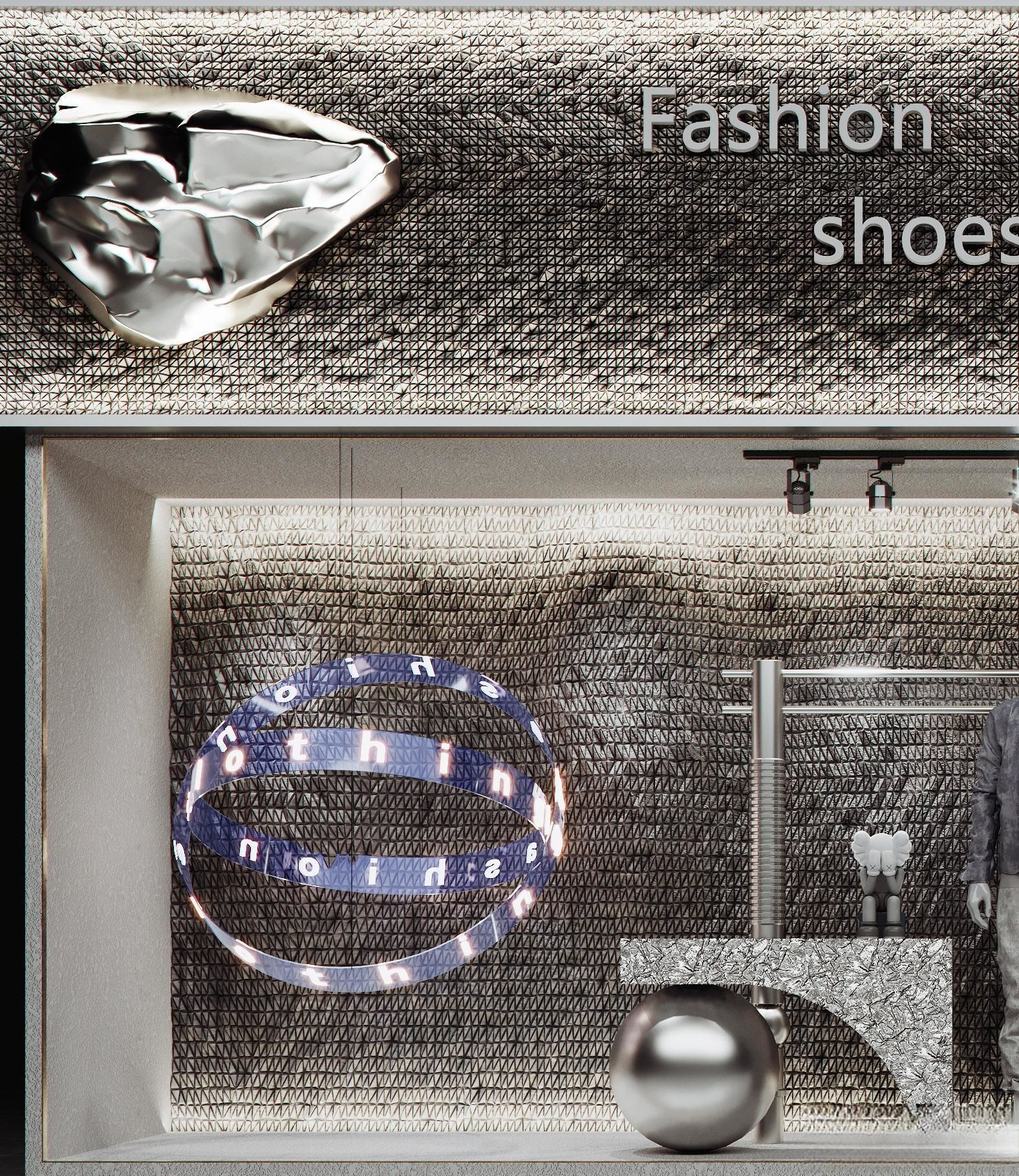 clothing store interior  3D model_1