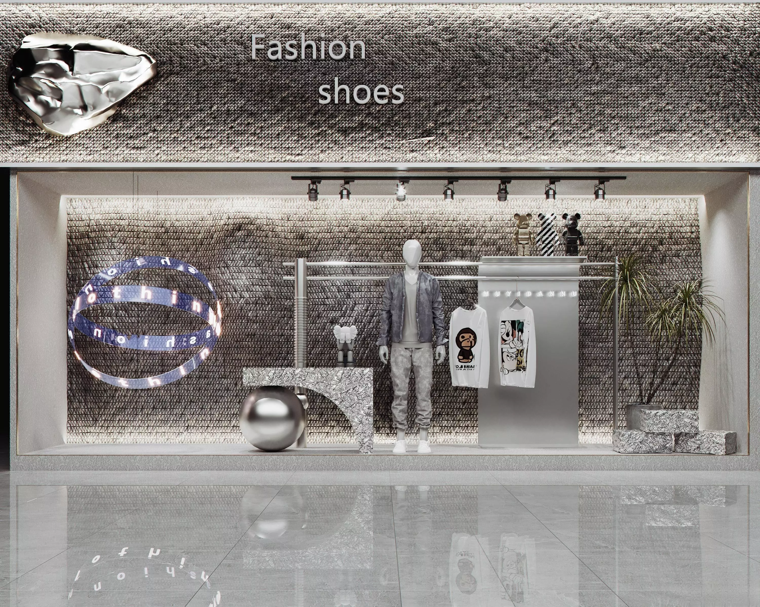 clothing store interior  3D model_0