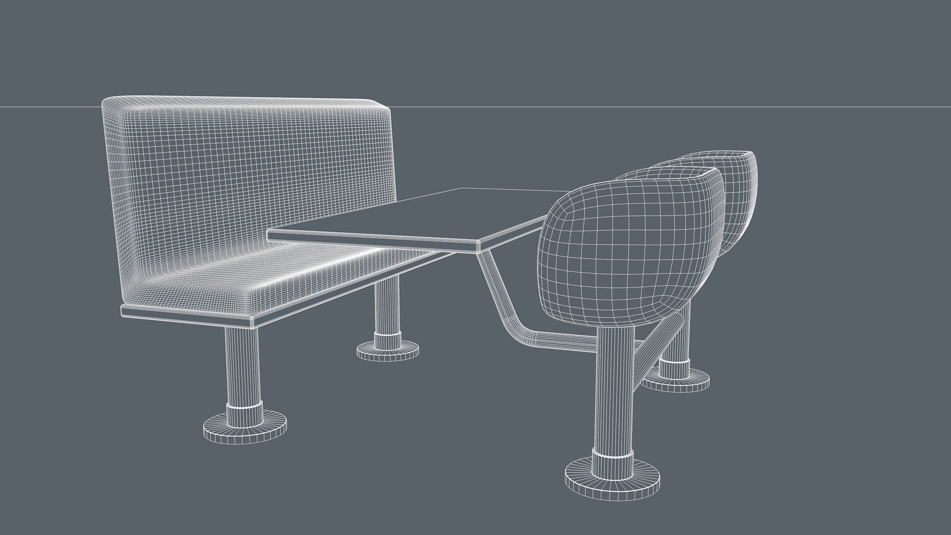 Restaurant Furniture 3D model_17